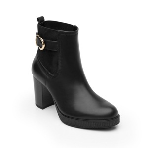 Botín De Tacón Flexi para Mujer con Autoajuste Estilo 102512 Negro Botín De Tacón Flexi para Mujer con Autoajuste Estilo 102512 Negro