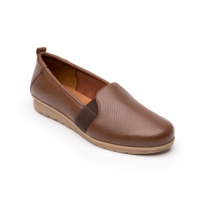 Flat Casual Flexi Con Suela Extra Ligera Flowtek Para Mujer - Estilo 102802 Tan Flat Casual Flexi Con Suela Extra Ligera Flowtek Para Mujer - Estilo 102802 Tan