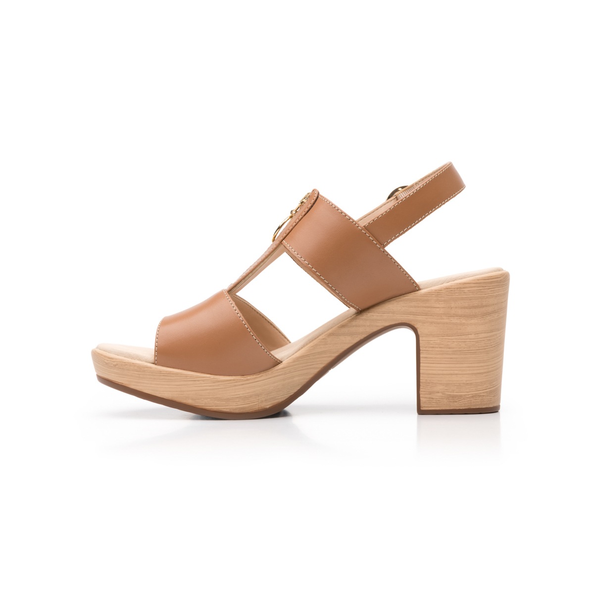 Sandalia Casual Flexi Con Cierre Frontal Para Mujer - Estilo 102903 Sand