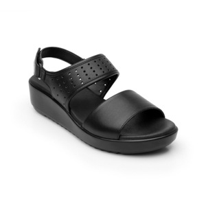 Sandalia Casual Flexi Con Perforado Láser Para Mujer - Estilo 103002 Negro Sandalia Casual Flexi Con Perforado Láser Para Mujer - Estilo 103002 Negro