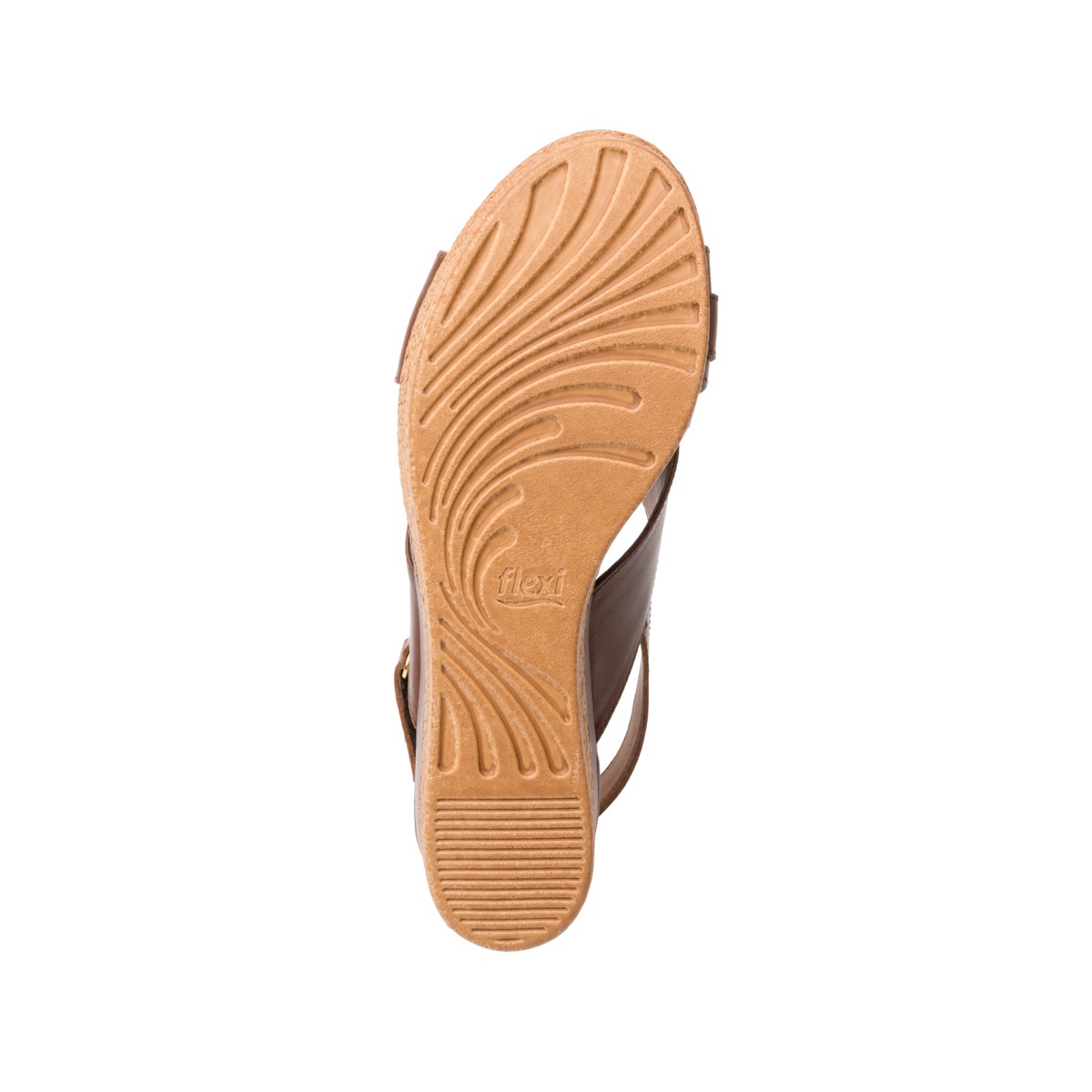 Sandalia Casual Flexi Con Plataforma De Efecto Trenzado Para Mujer - Estilo 103101 Café