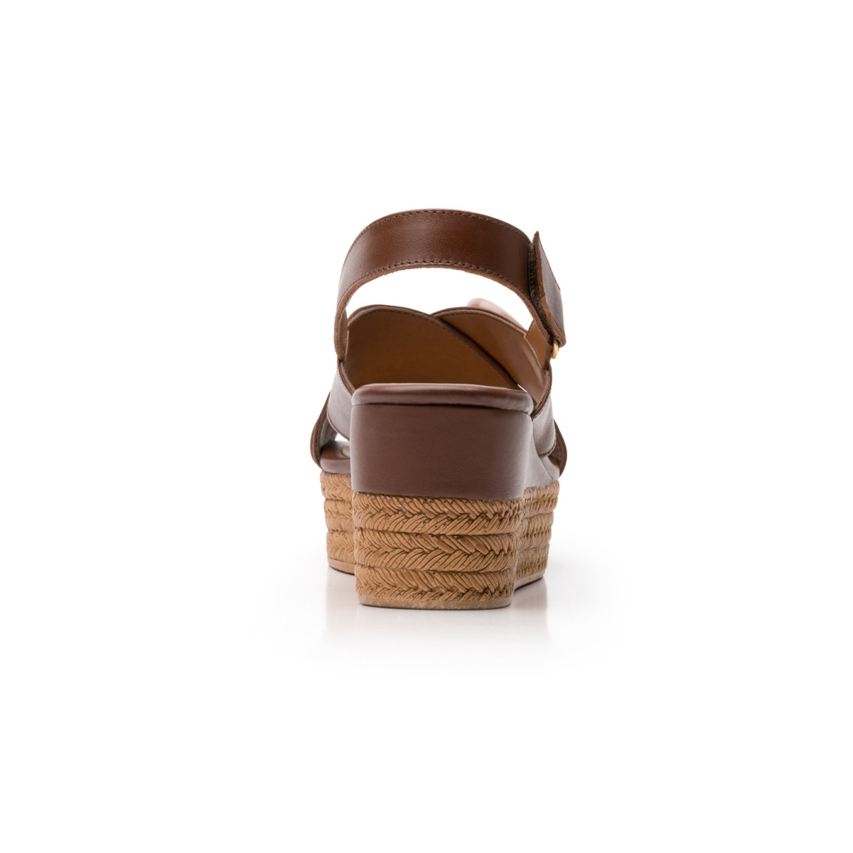 Sandalia Casual Flexi Con Plataforma De Efecto Trenzado Para Mujer - Estilo 103101 Café