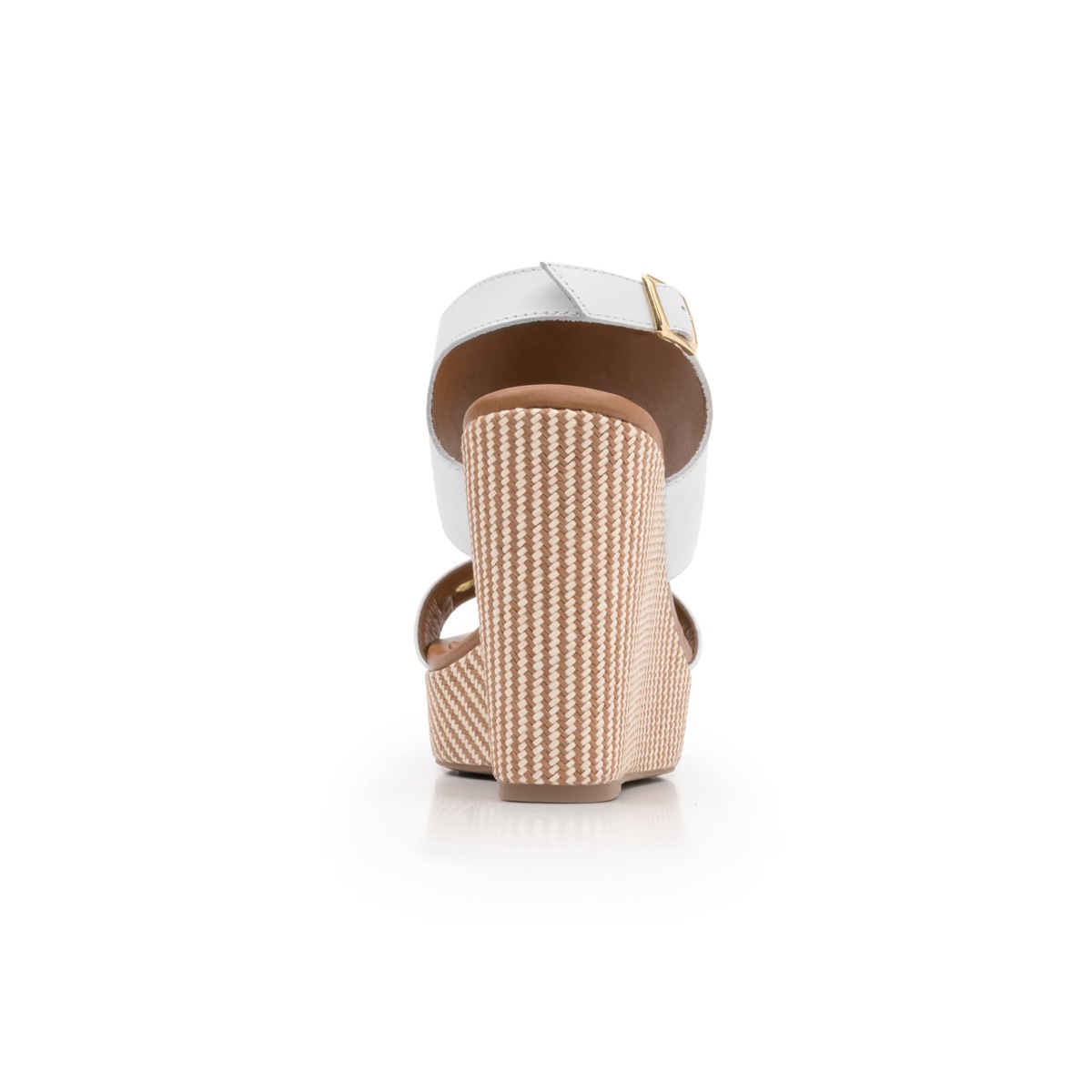 Sandalia Urbana Flexi Con Plataforma Alta Para Mujer - Estilo 103201 Blanco