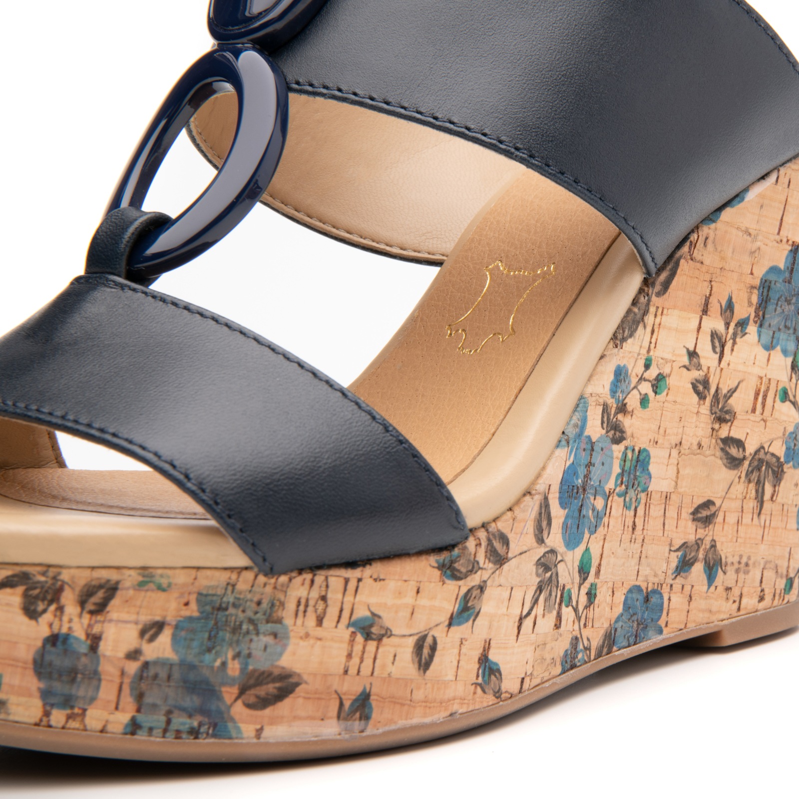 Sandalia Urbana Flexi Con Plataforma De Tipo Corcho Para Mujer - Estilo 103202 Azul