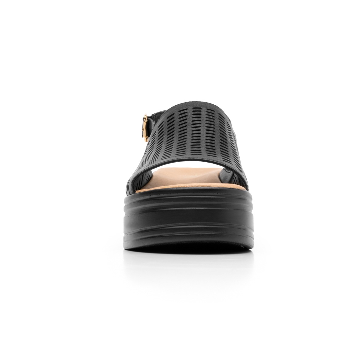 Sandalia Urbana Flexi Con Perforado Láser Para Mujer - Estilo 103302 Negro