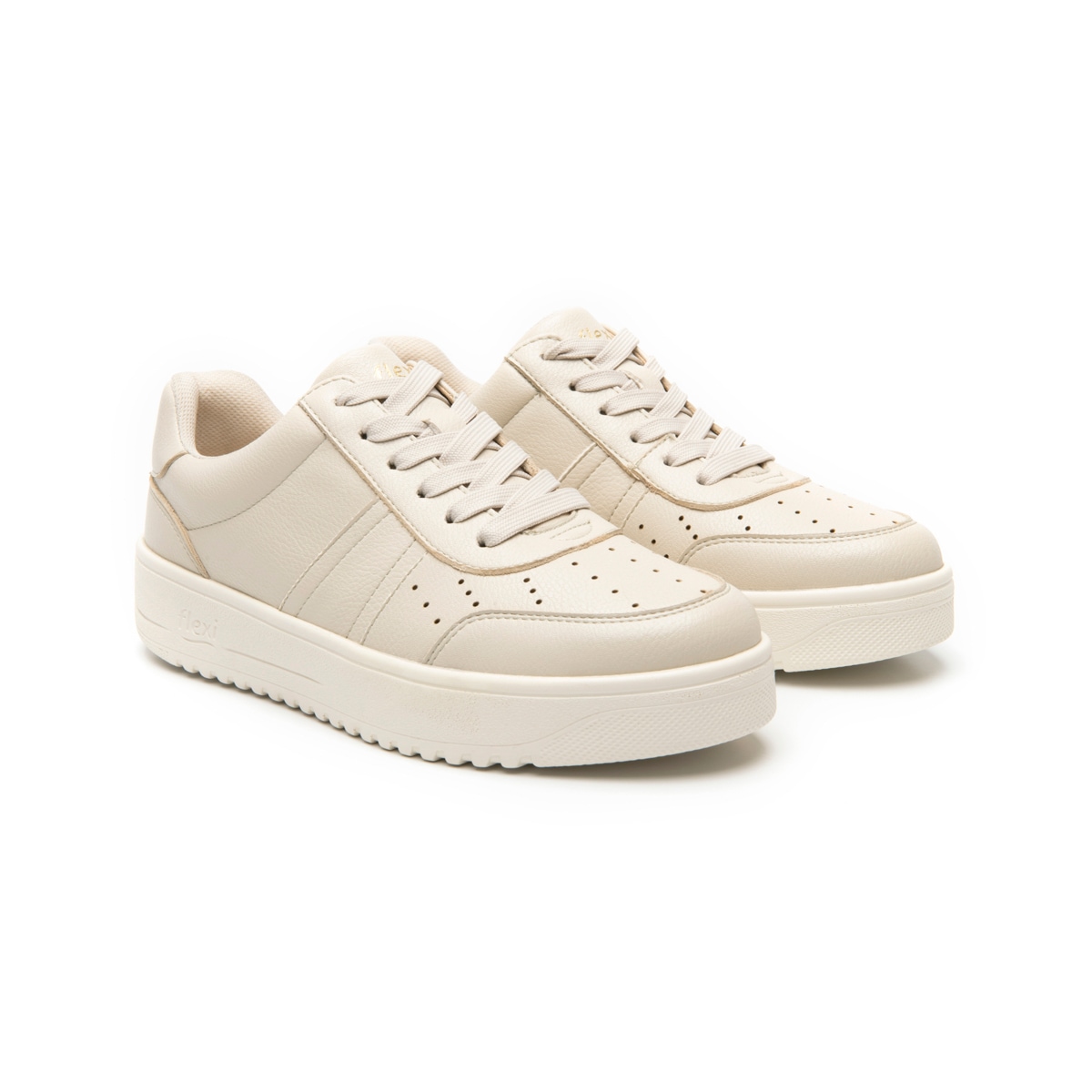 Sneaker Casual Flexi para Mujer Estilo 103504 Beige