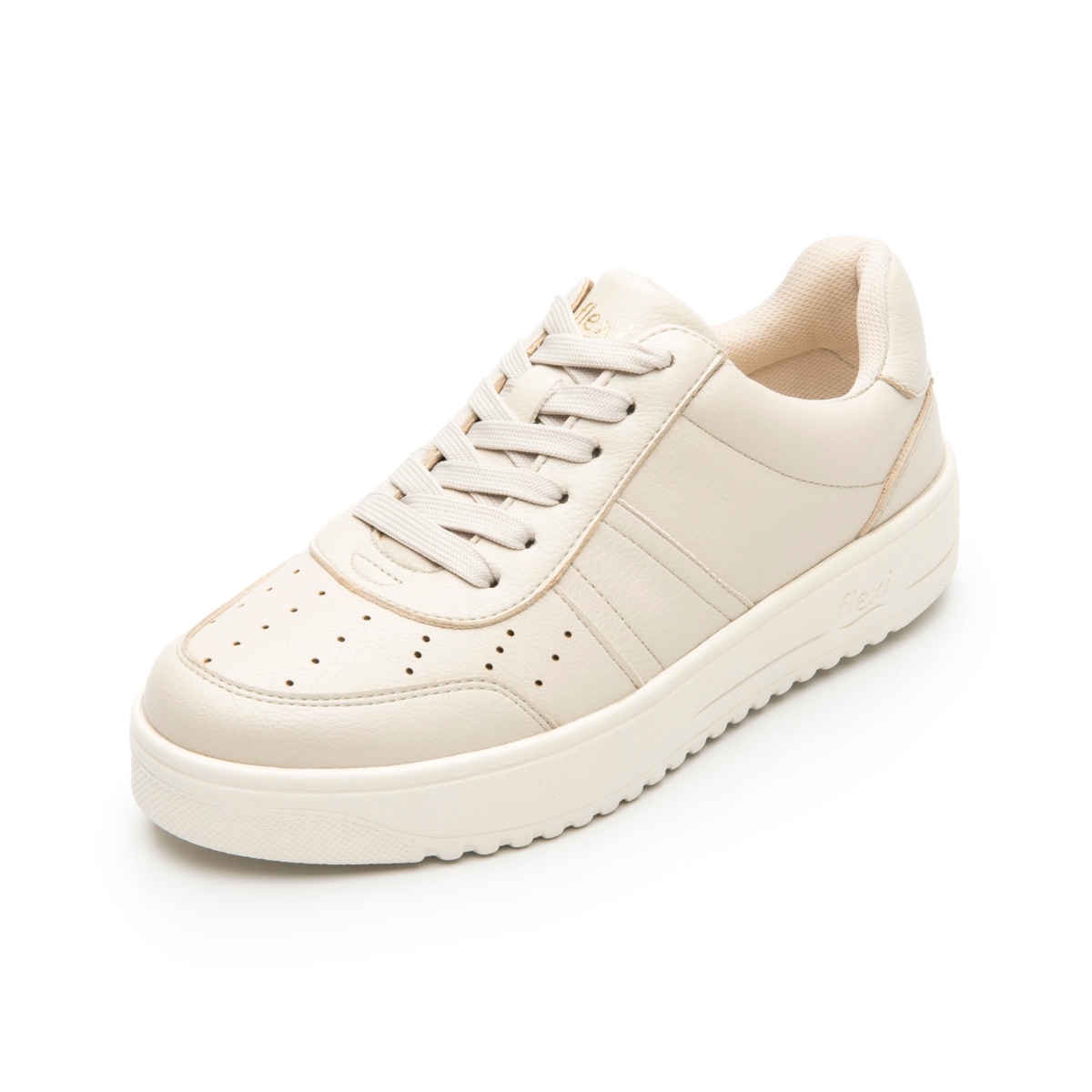 Sneaker Casual Flexi para Mujer Estilo 103504 Beige