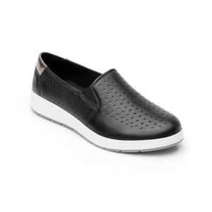 Flat Casual Flexi Con Perforado Láser Para Mujer - Estilo 103601 Negro Flat Casual Flexi Con Perforado Láser Para Mujer - Estilo 103601 Negro