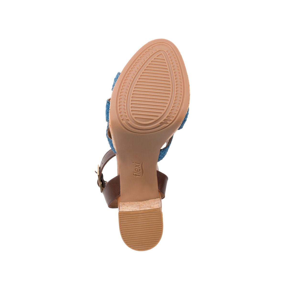 Sandalia Urbana Flexi Con Plataforma Extra Para Mujer - Estilo 103701 Azul