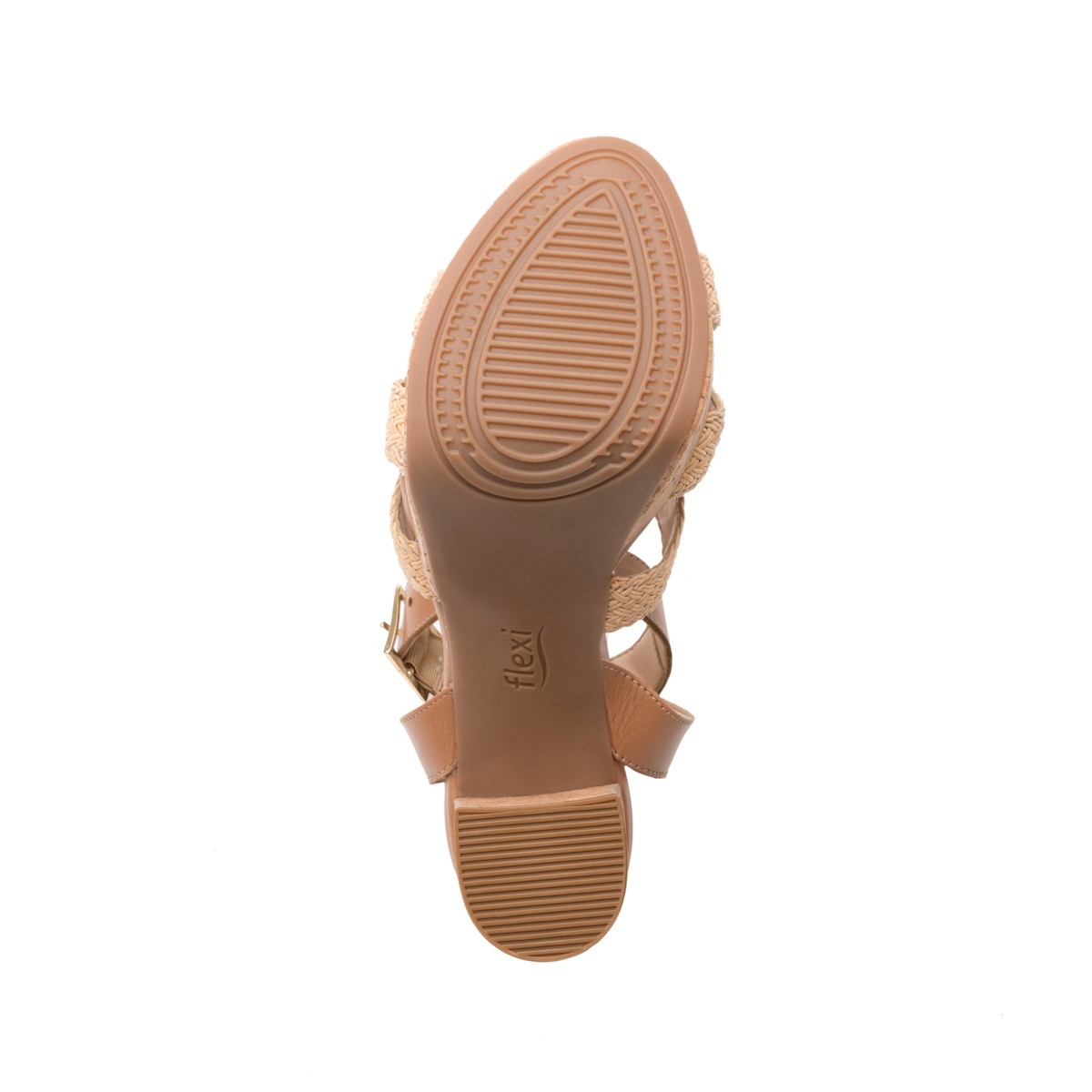 Sandalia Urbana Flexi Con Plataforma Extra Para Mujer - Estilo 103701 Beige