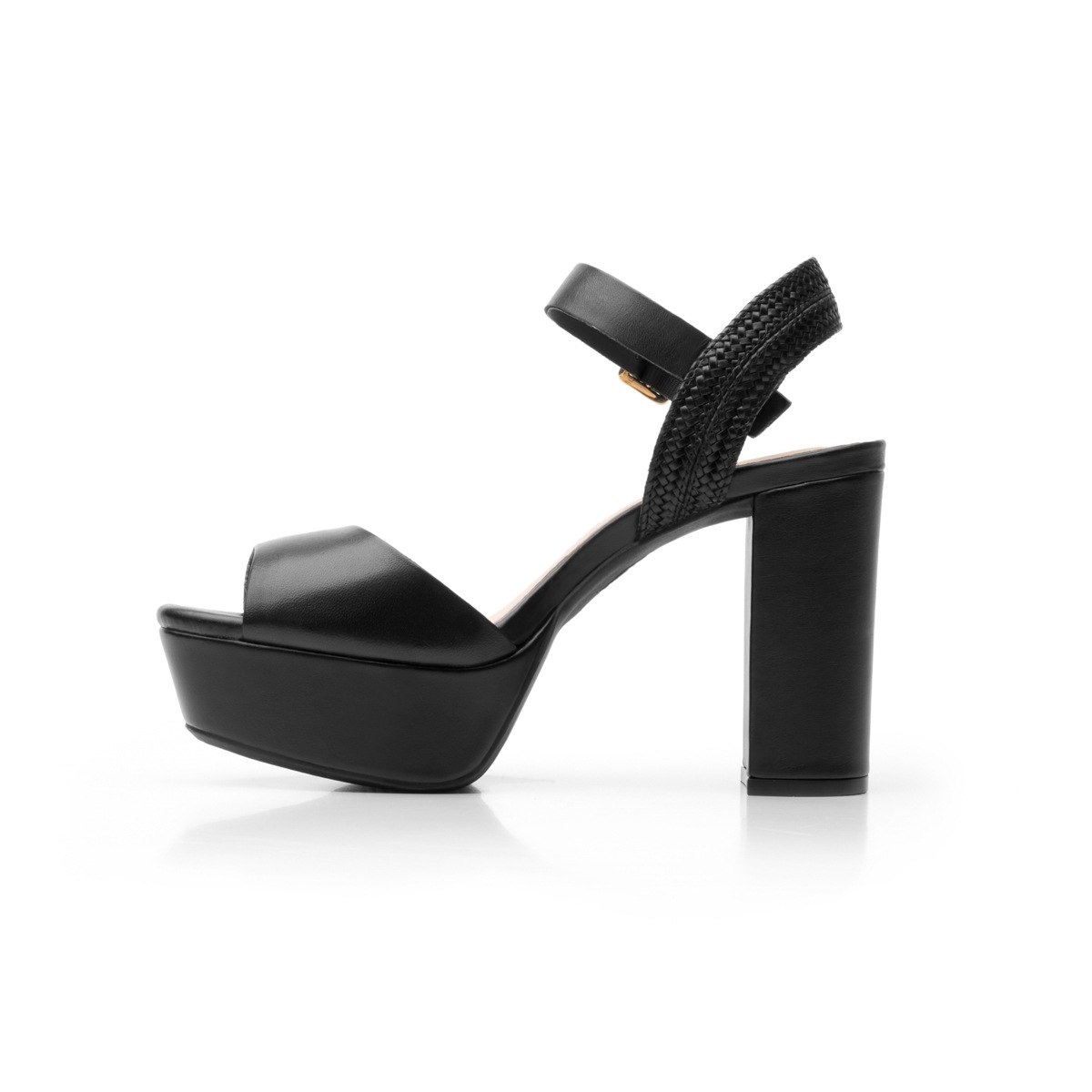 Sandalia Urbana Flexi Con Plataforma Extra Para Mujer - Estilo 103703 Negro