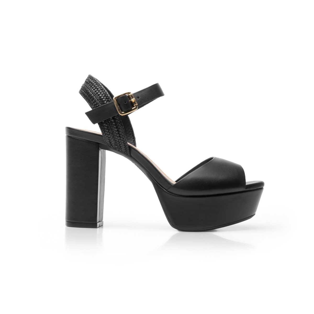 Sandalia Urbana Flexi Con Plataforma Extra Para Mujer - Estilo 103703 Negro