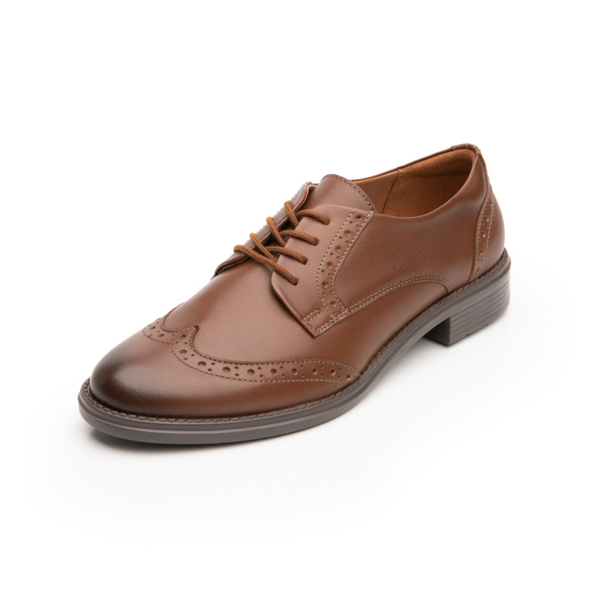 Bostoniano Liso Flexi para Mujer con Diseño Formal Chic Estilo 104202 Tan