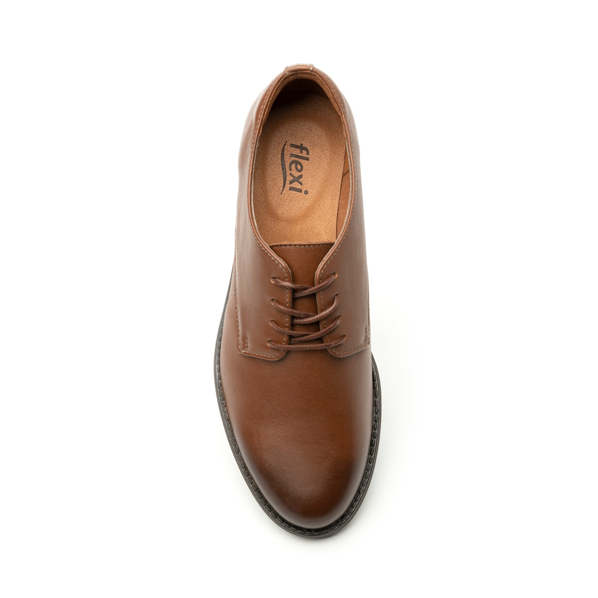 Derby Casual Flexi para Mujer Estilo 104204 Café