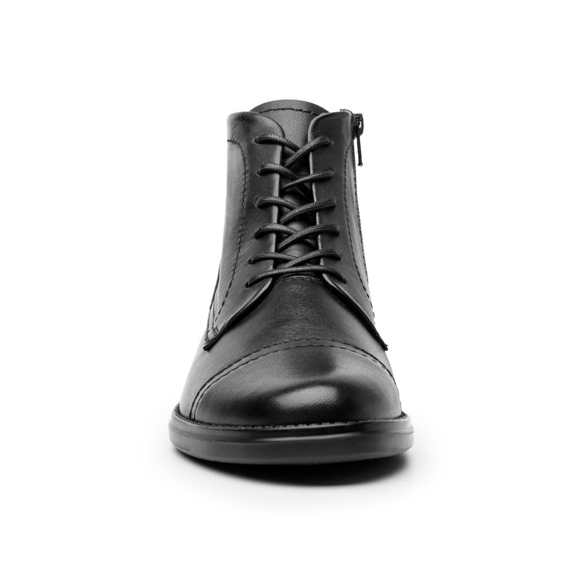 Botín De Tacón Flexi para Mujer con Piel Extra Suave Estilo 104207 Negro
