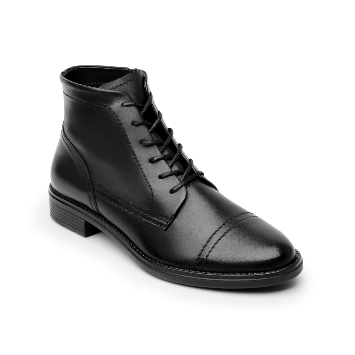 Botín De Tacón Flexi para Mujer con Piel Extra Suave Estilo 104207 Negro
