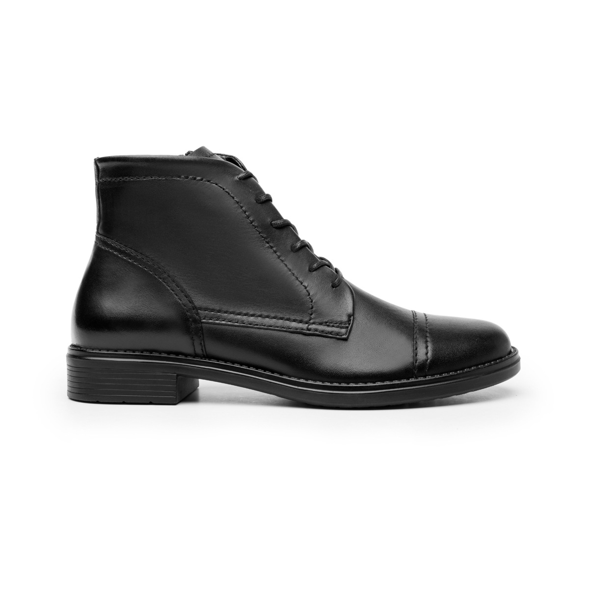 Botín De Tacón Flexi para Mujer con Piel Extra Suave Estilo 104207 Negro