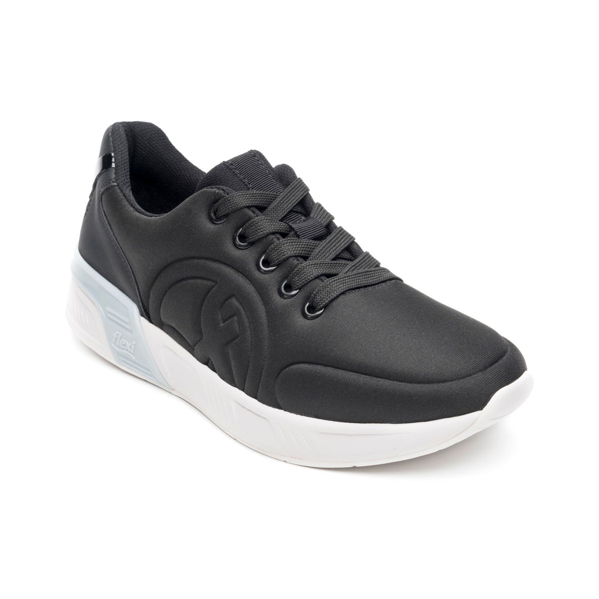 Sneaker Urbano Flexi para Mujer con Suela Extra Ligera Estilo 104406 Negro - Celeste