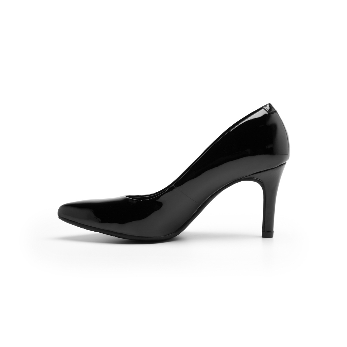 Zapatilla De Charol Flexi para Mujer con Tacón de Aguja Estilo 104501 Black