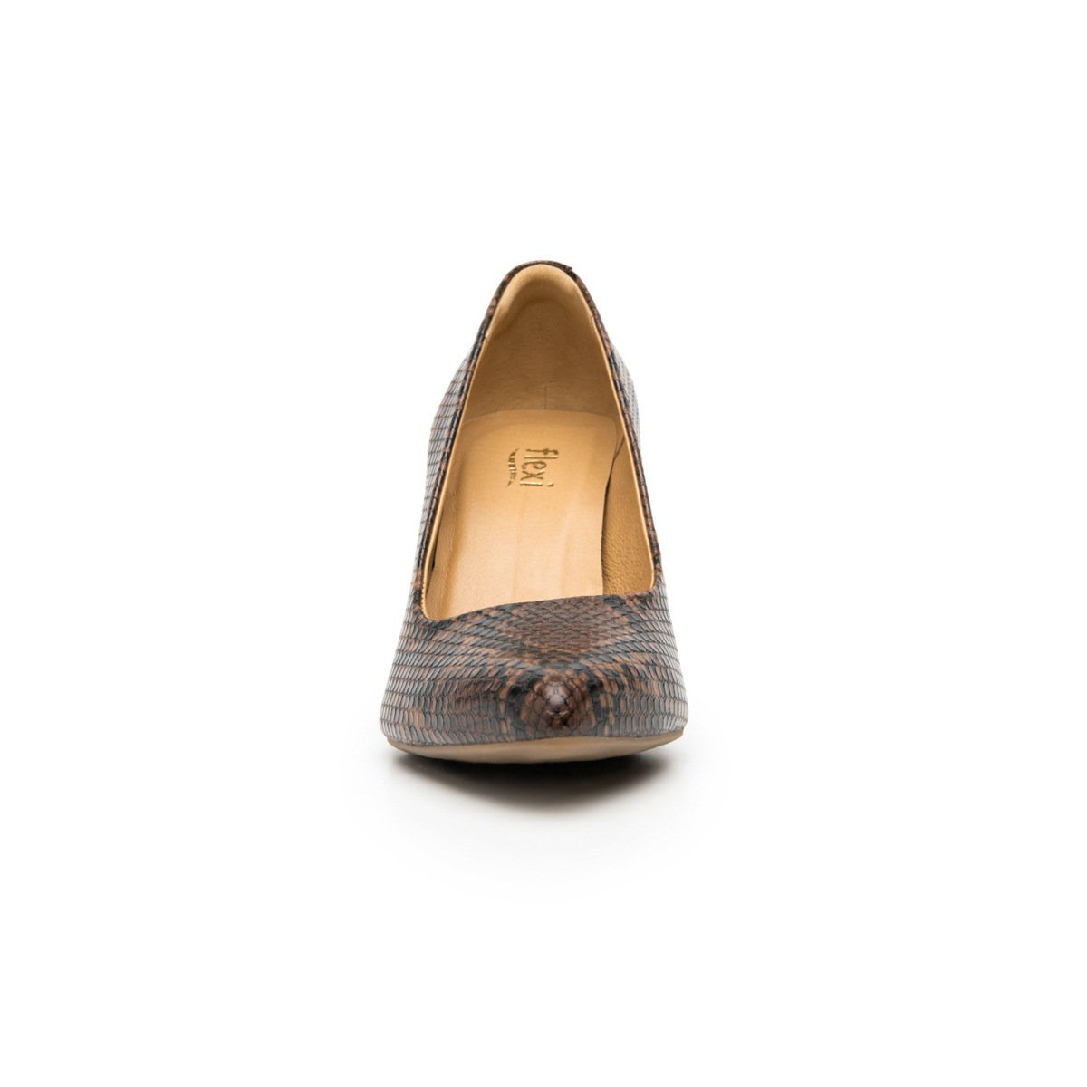 Zapatilla Puntal Víbora Flexi para Mujer con Plantilla Transpirable Estilo 104501 Víbora Café
