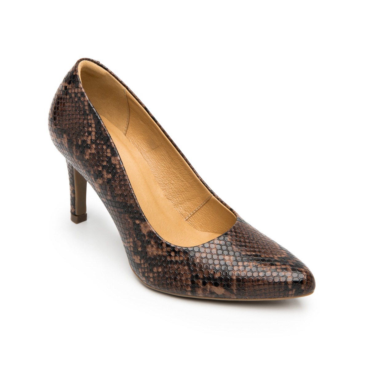 Zapatilla Puntal Víbora Flexi para Mujer con Plantilla Transpirable Estilo 104501 Víbora Café