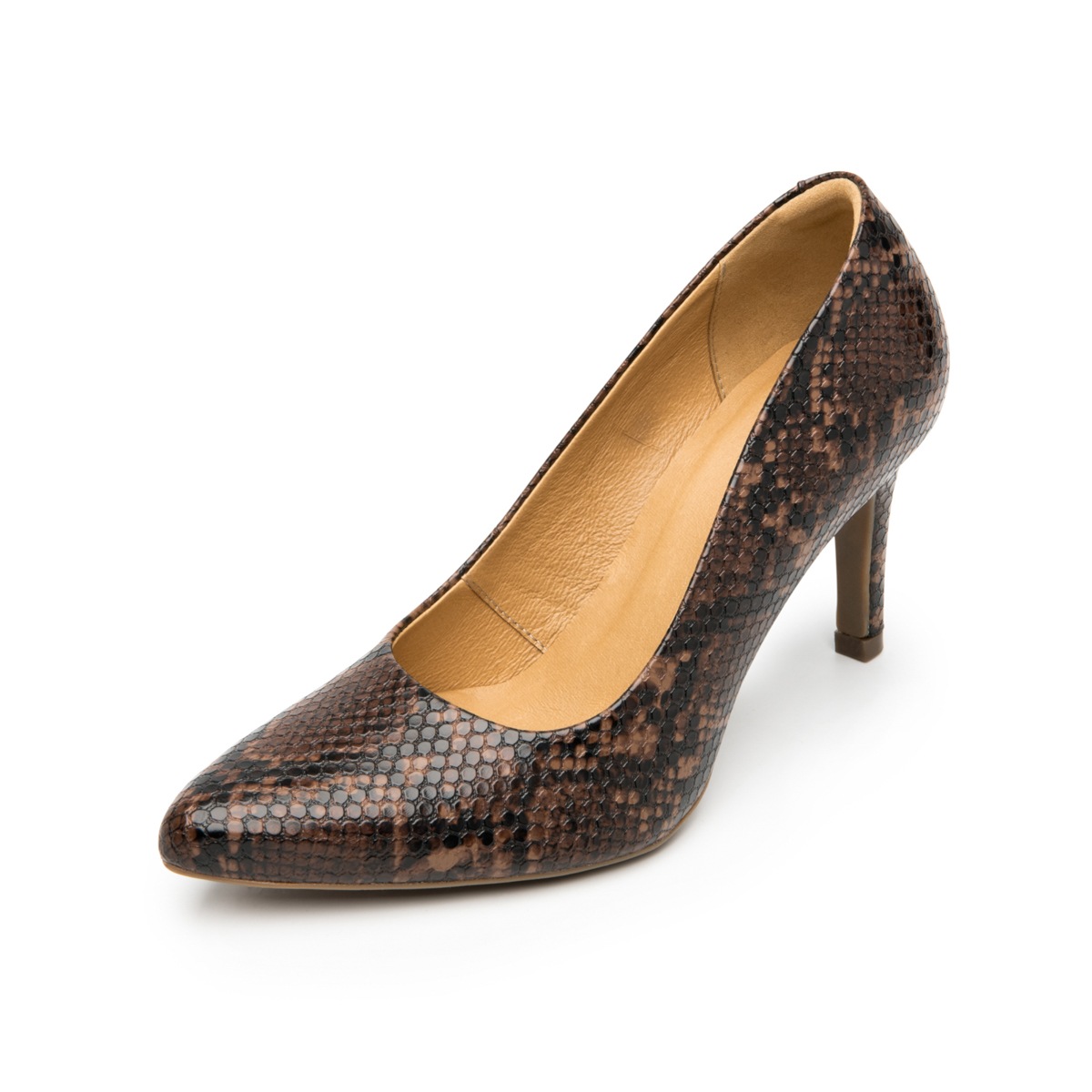 Zapatilla Puntal Víbora Flexi para Mujer con Plantilla Transpirable Estilo 104501 Víbora Café