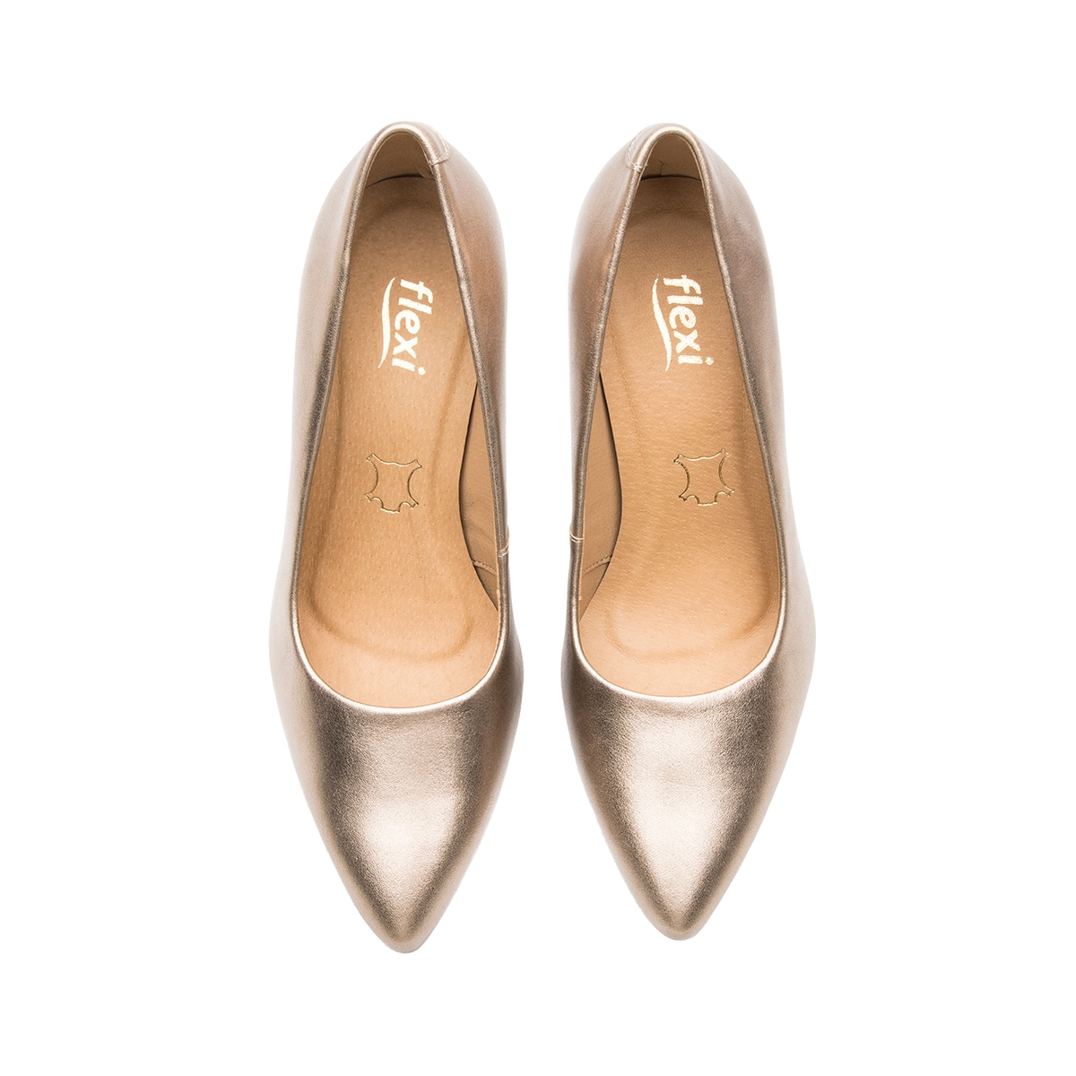 Zapatilla Puntal Flexi para Mujer Estilo 104505 Oro Viejo