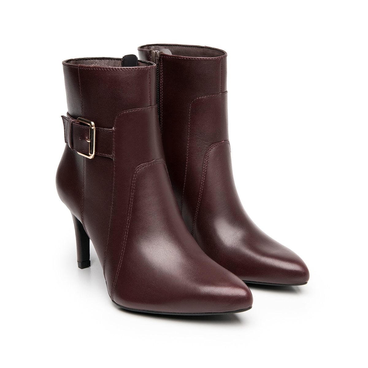 Botín Puntal De Tacón Flexi para Mujer Estilo 104522 Vino