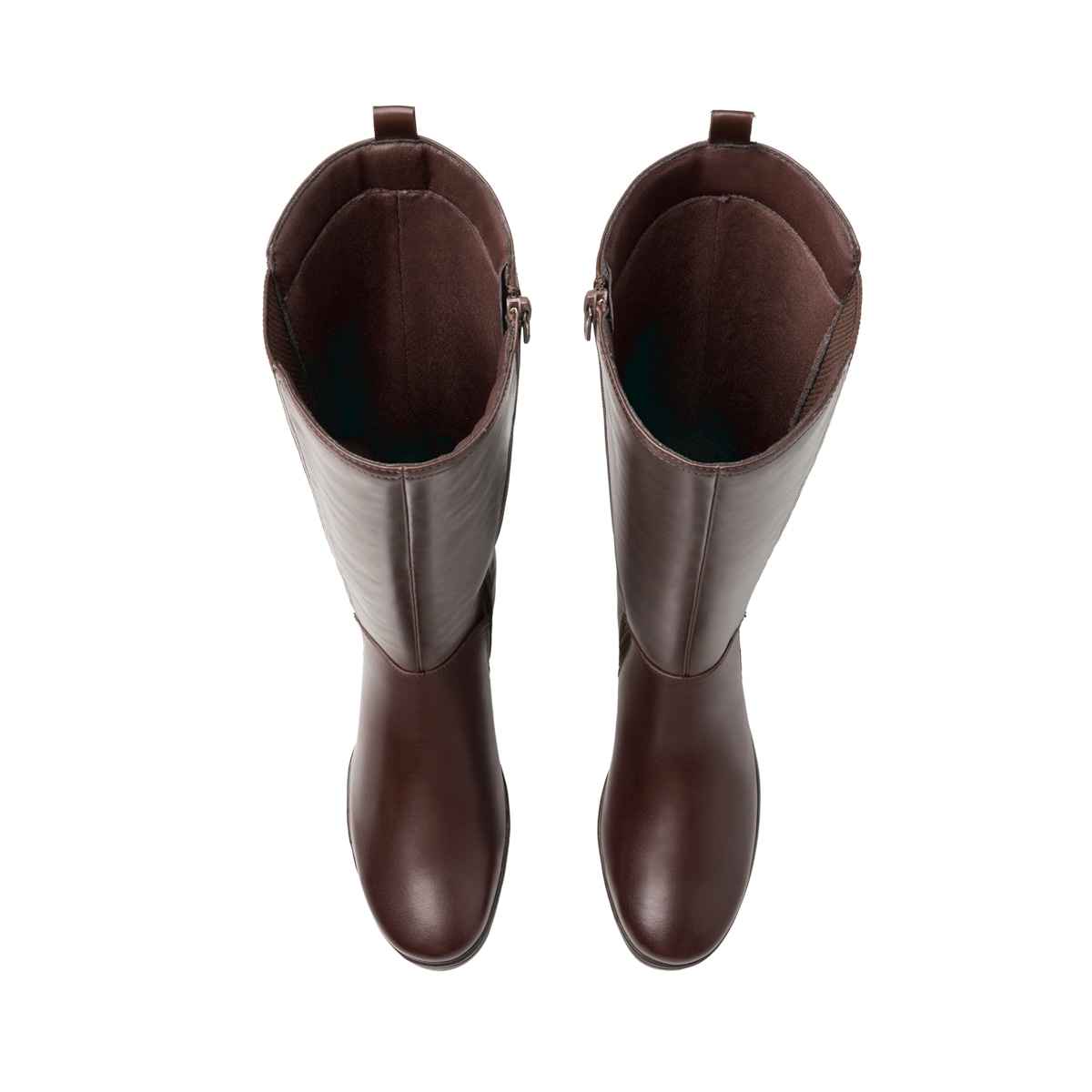 Bota Alta Cuña Flexi para Mujer con Ligereza y Suavidad Estilo 104822 Café