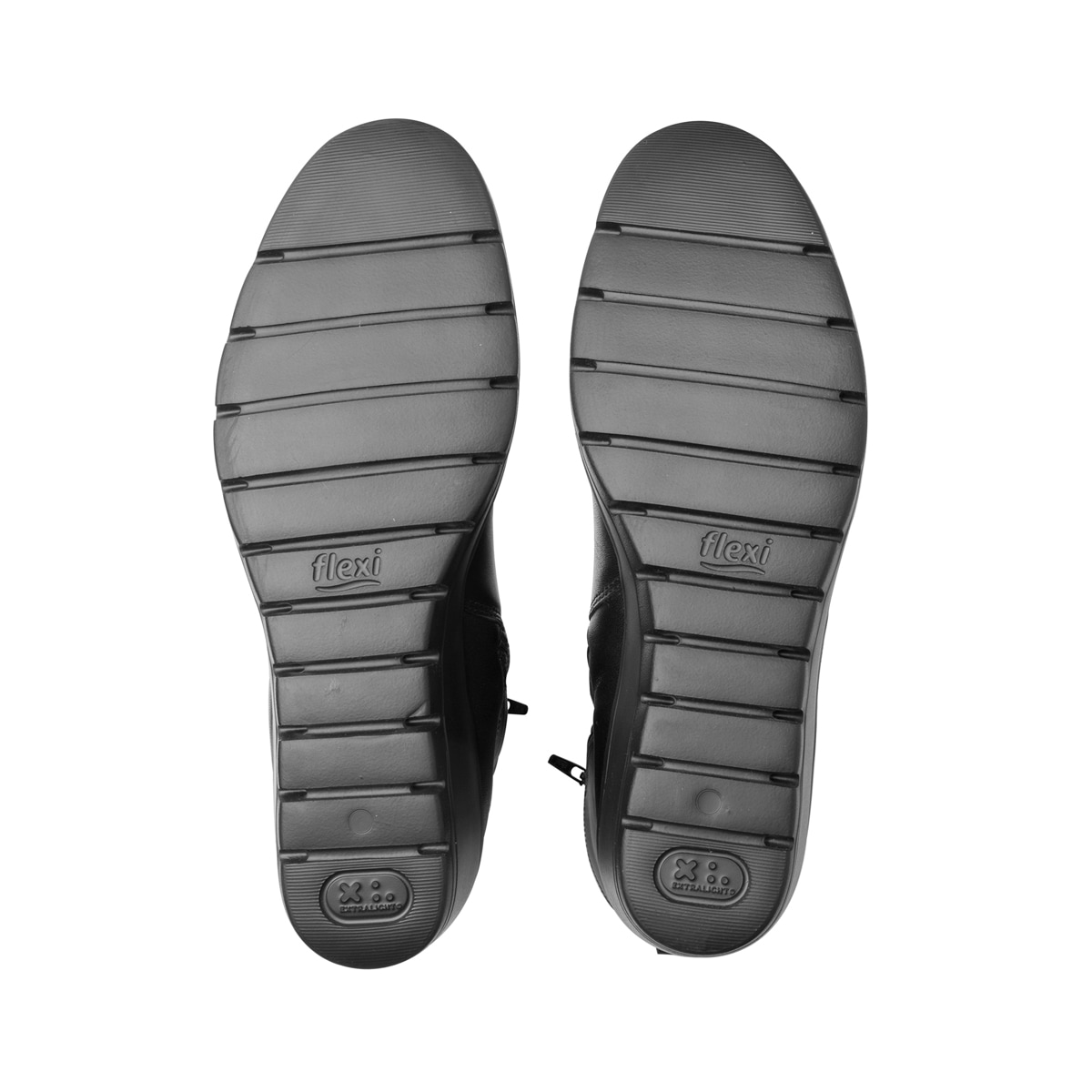 Bota Alta Cuña Flexi para Mujer con Ligereza y Suavidad Estilo 104822 Negro