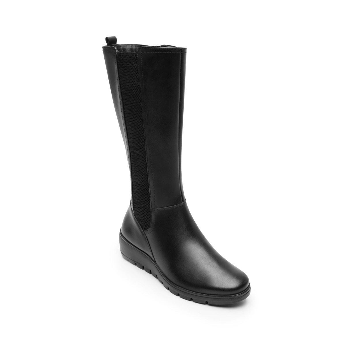 Bota Alta Cuña Flexi para Mujer con Ligereza y Suavidad Estilo 104822 Negro