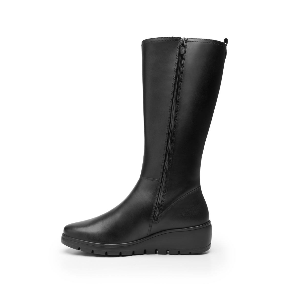 Bota Alta Cuña Flexi para Mujer con Ligereza y Suavidad Estilo 104822 Negro