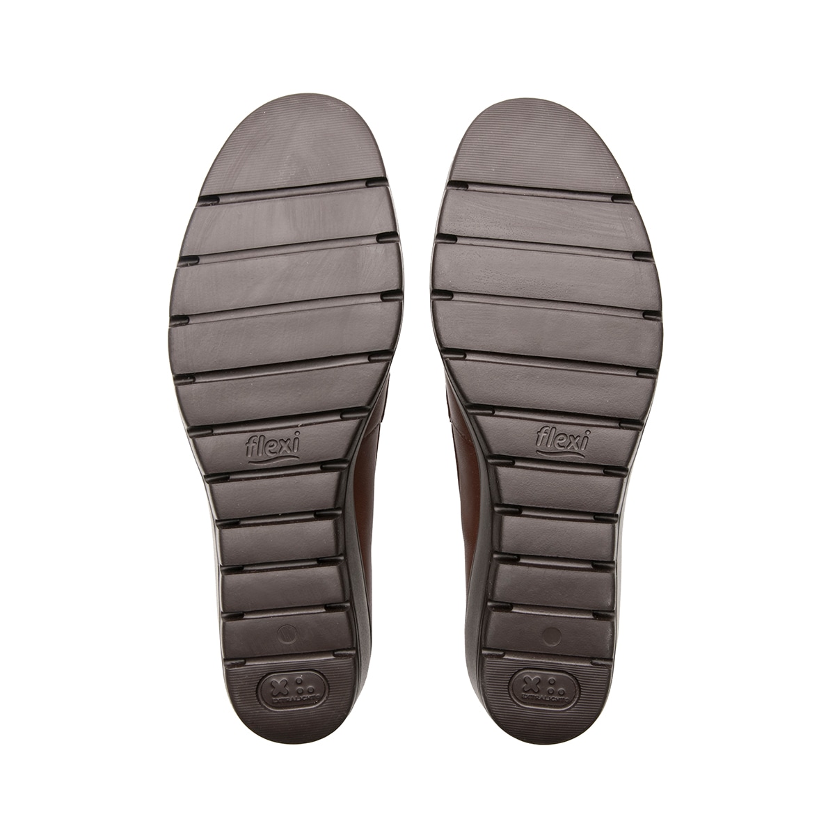 Mocasín Confort Con Cuña Flexi para Mujer Estilo 104830 Café