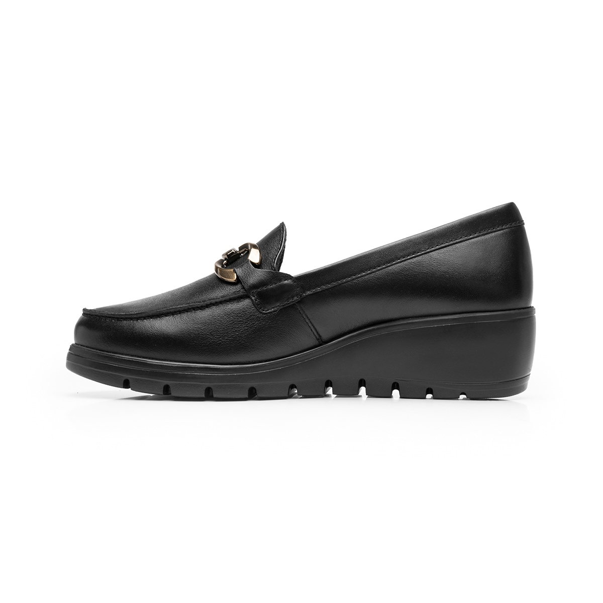 Mocasín Confort Con Cuña Flexi para Mujer Estilo 104830 Negro