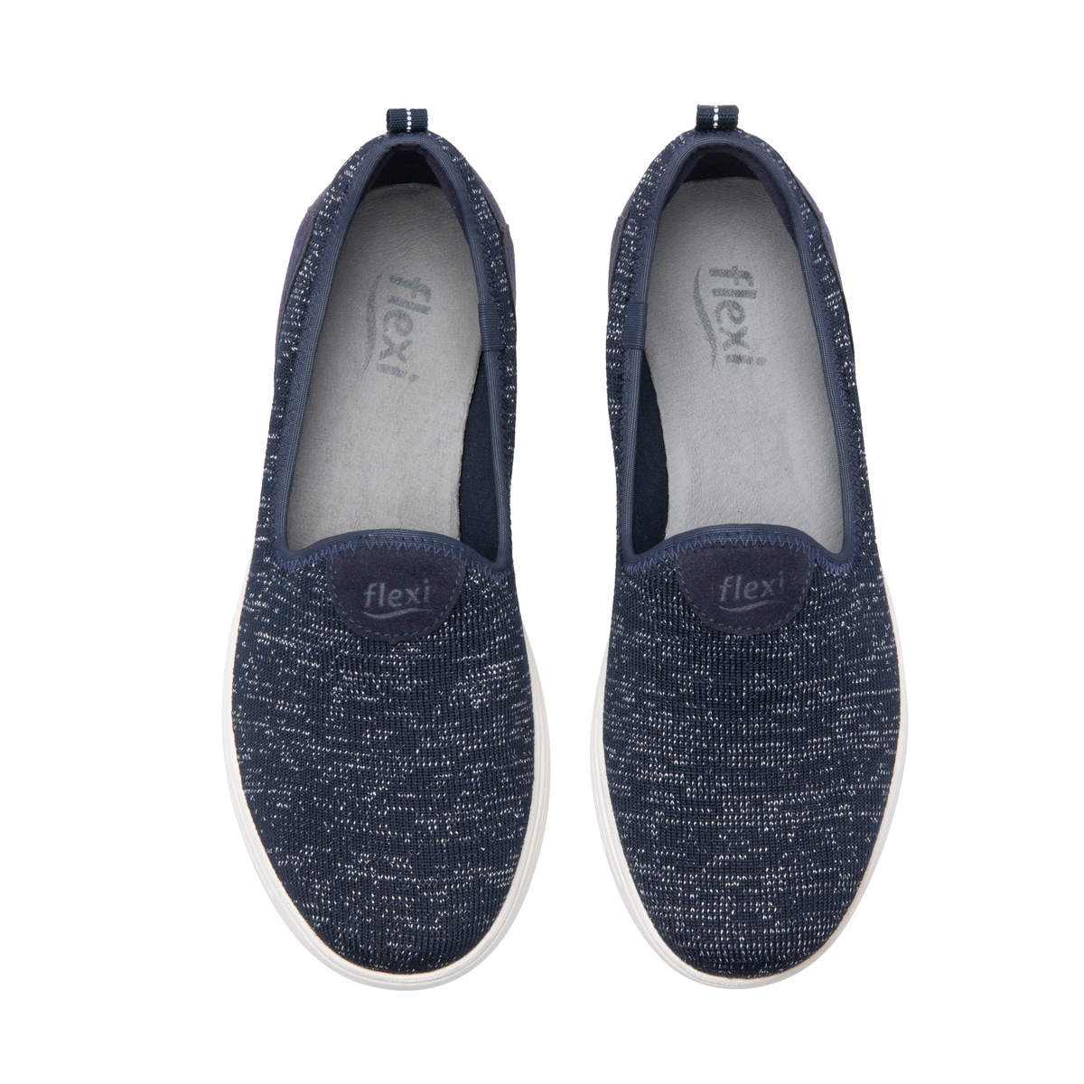 Sneaker Slip On Flexi para Mujer con Suela Extra Ligera Estilo 104917 Azul