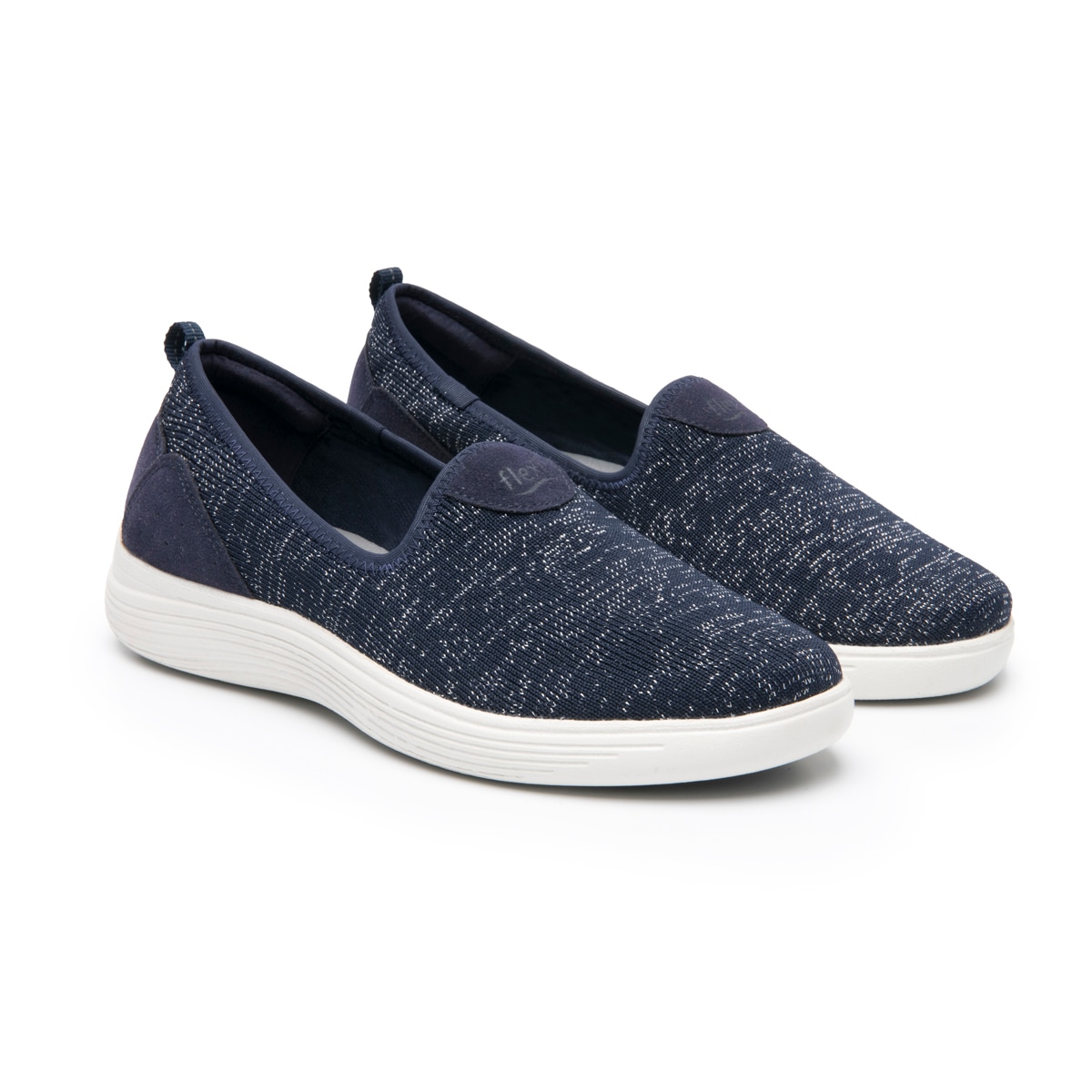 Sneaker Slip On Flexi para Mujer con Suela Extra Ligera Estilo 104917 Azul