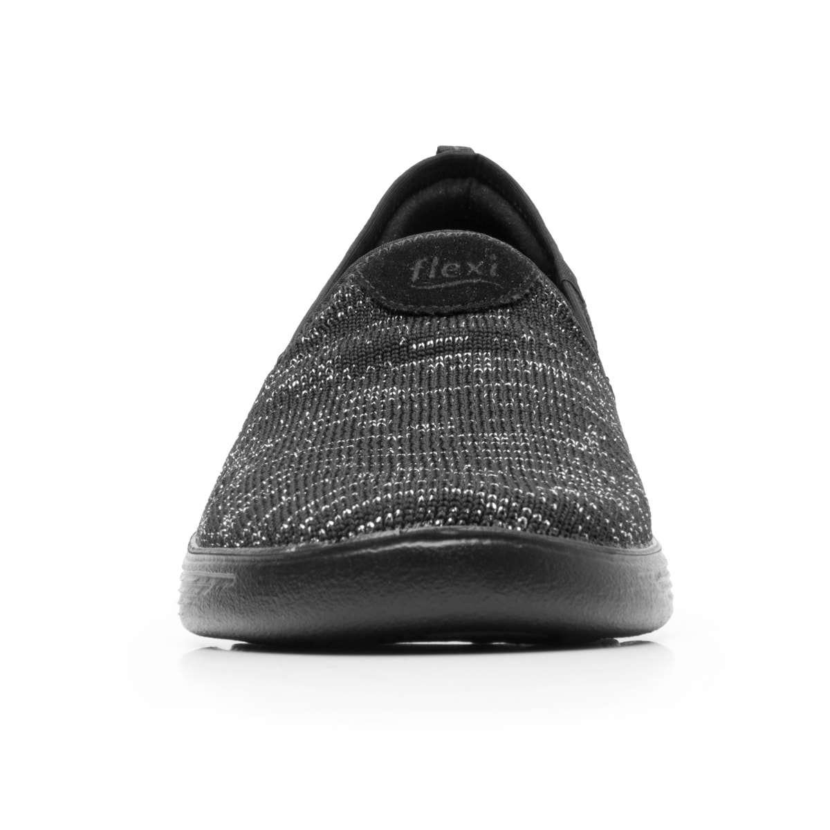 Sneaker Slip On Flexi para Mujer con Suela Extra Ligera Estilo 104917 Negro