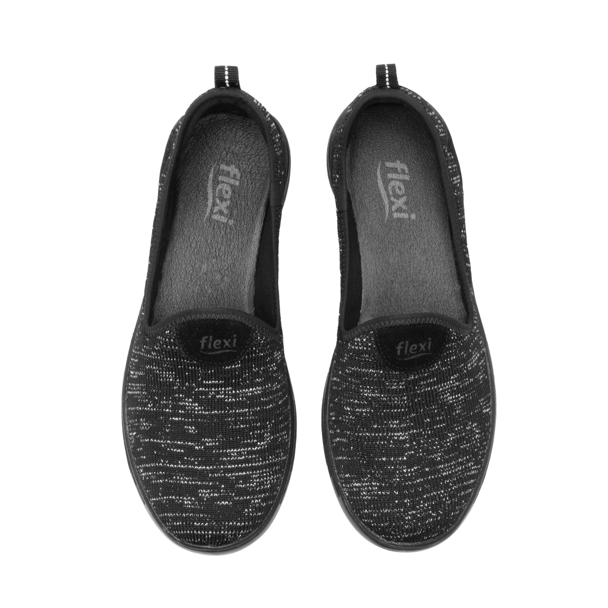 Sneaker Slip On Flexi para Mujer con Suela Extra Ligera Estilo 104917 Negro