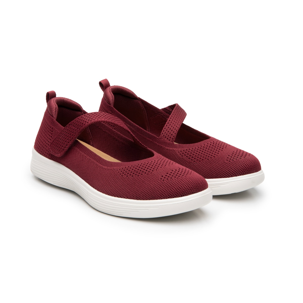 Sneaker Urbano Slip On Flexi para Mujer Estilo 104931 Burgundy