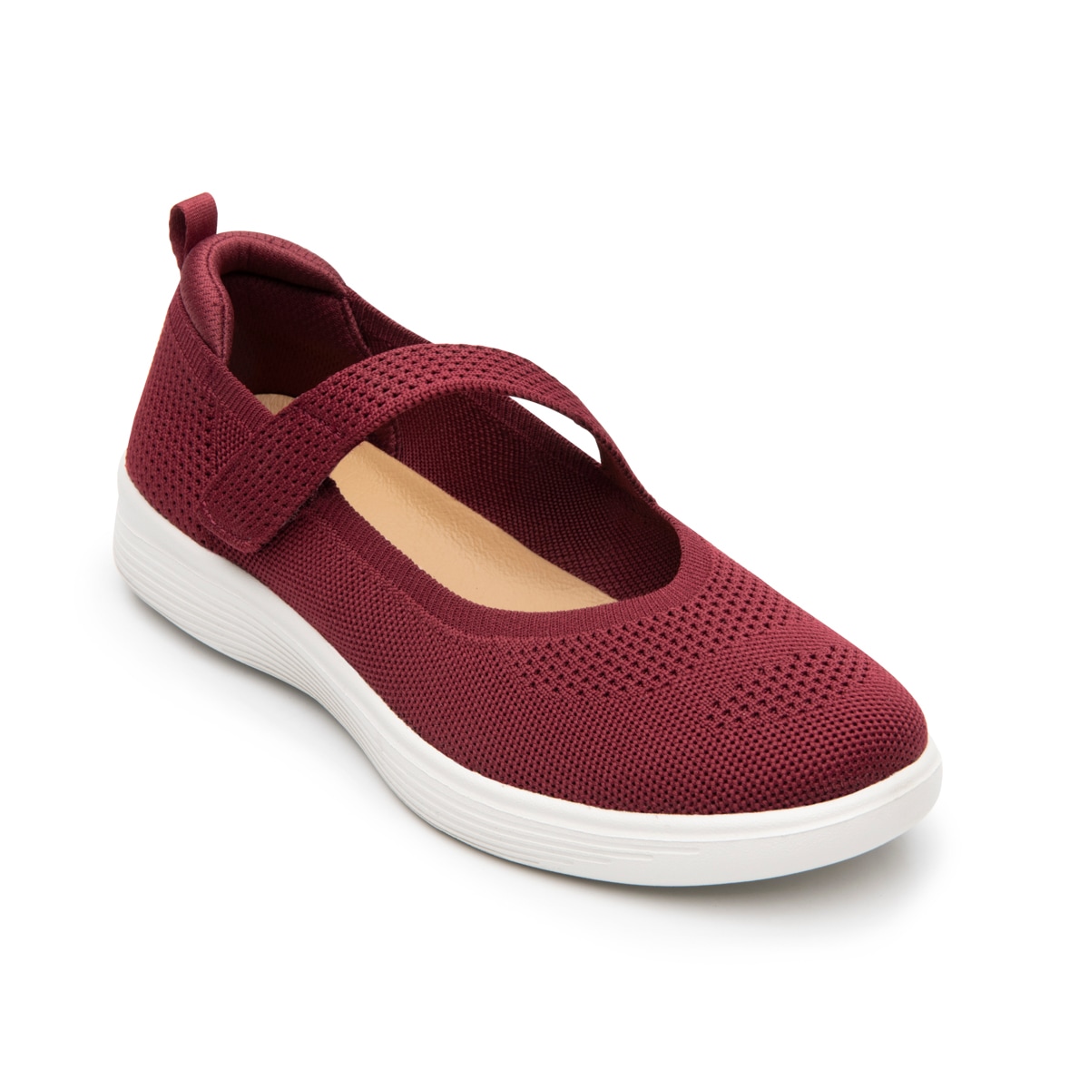 Sneaker Urbano Slip On Flexi para Mujer Estilo 104931 Burgundy