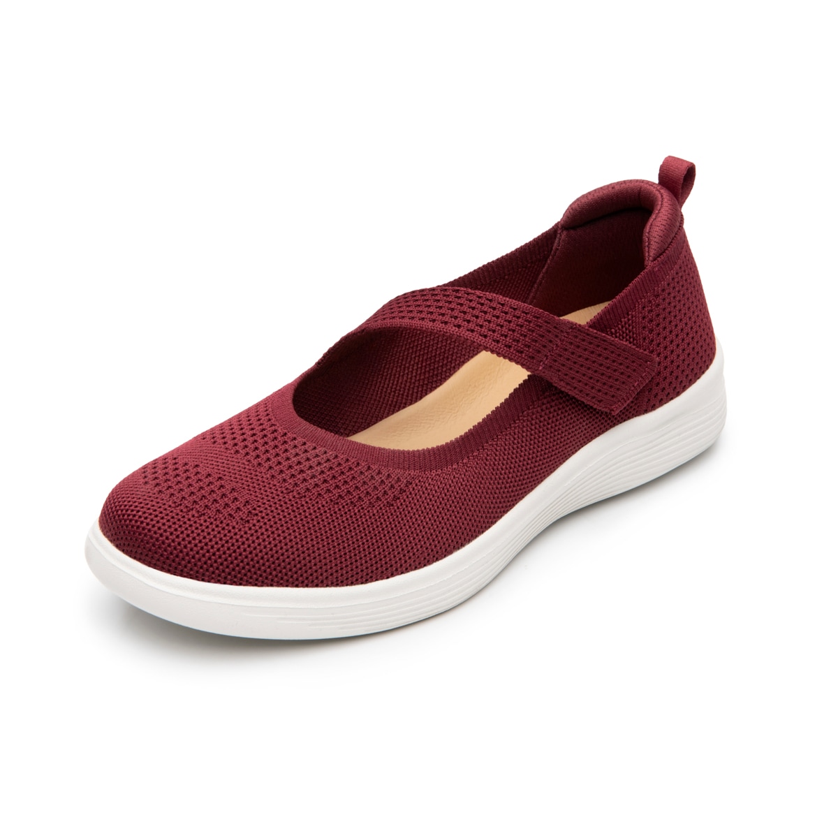 Sneaker Urbano Slip On Flexi para Mujer Estilo 104931 Burgundy
