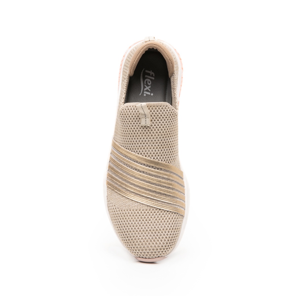 Sneaker Con Elástico Flexi para Mujer con Sistema Recovery Form Estilo 105102 Oro