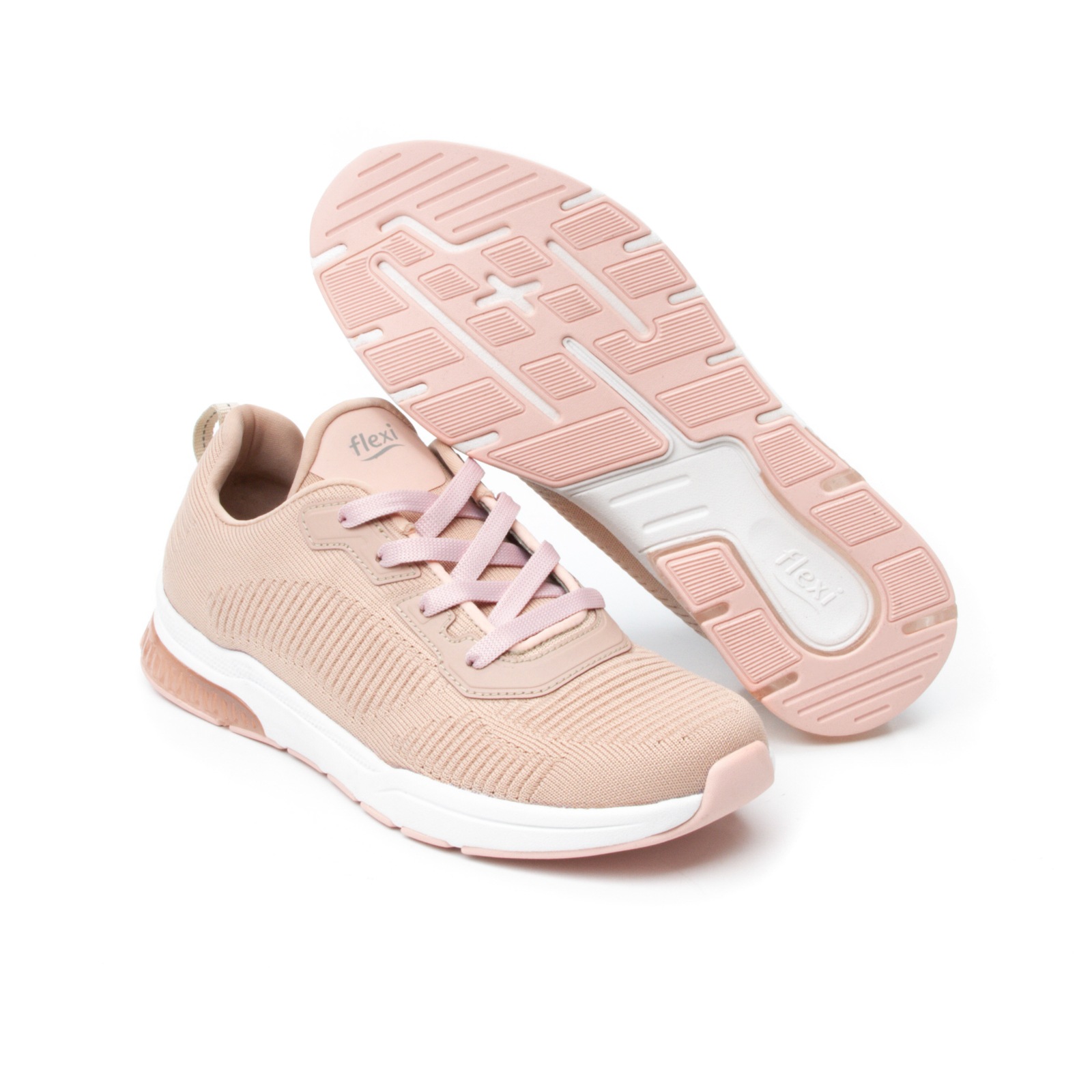 Sneaker Tejido Flexi para Mujer con Sistema Recovery Form Estilo 105103 Rosa