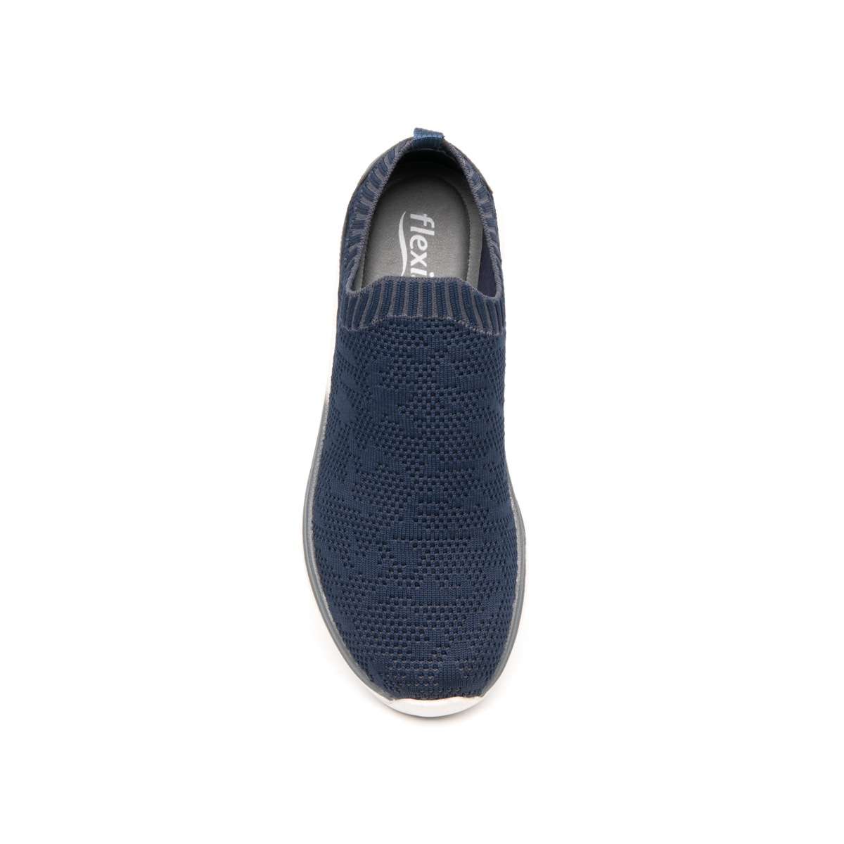 Sneaker Tejido Tipo Calcetín Flexi para Mujer con Suela extraligera Estilo 105201 Azul