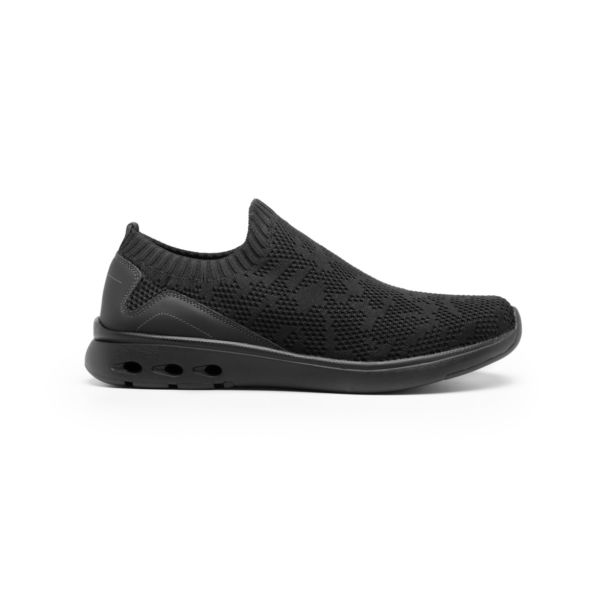 Sneaker Tejido Tipo Calcetín Flexi para Mujer con Suela extraligera Estilo 105201 Negro
