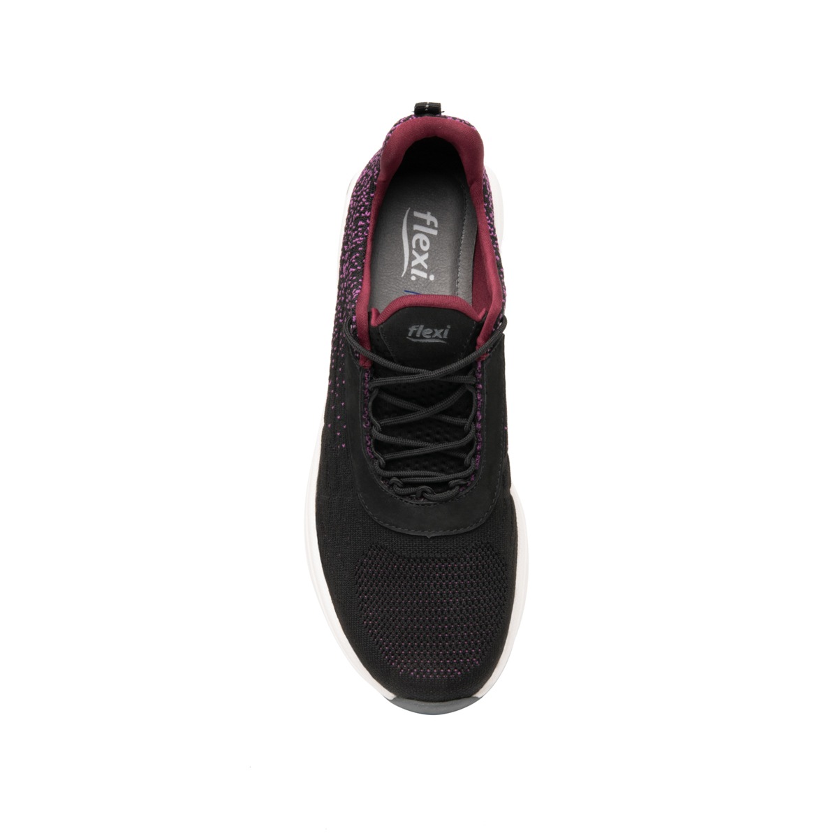 Sneaker Tejido Flexi para Mujer con Suela extraligera Estilo 105202 Negro