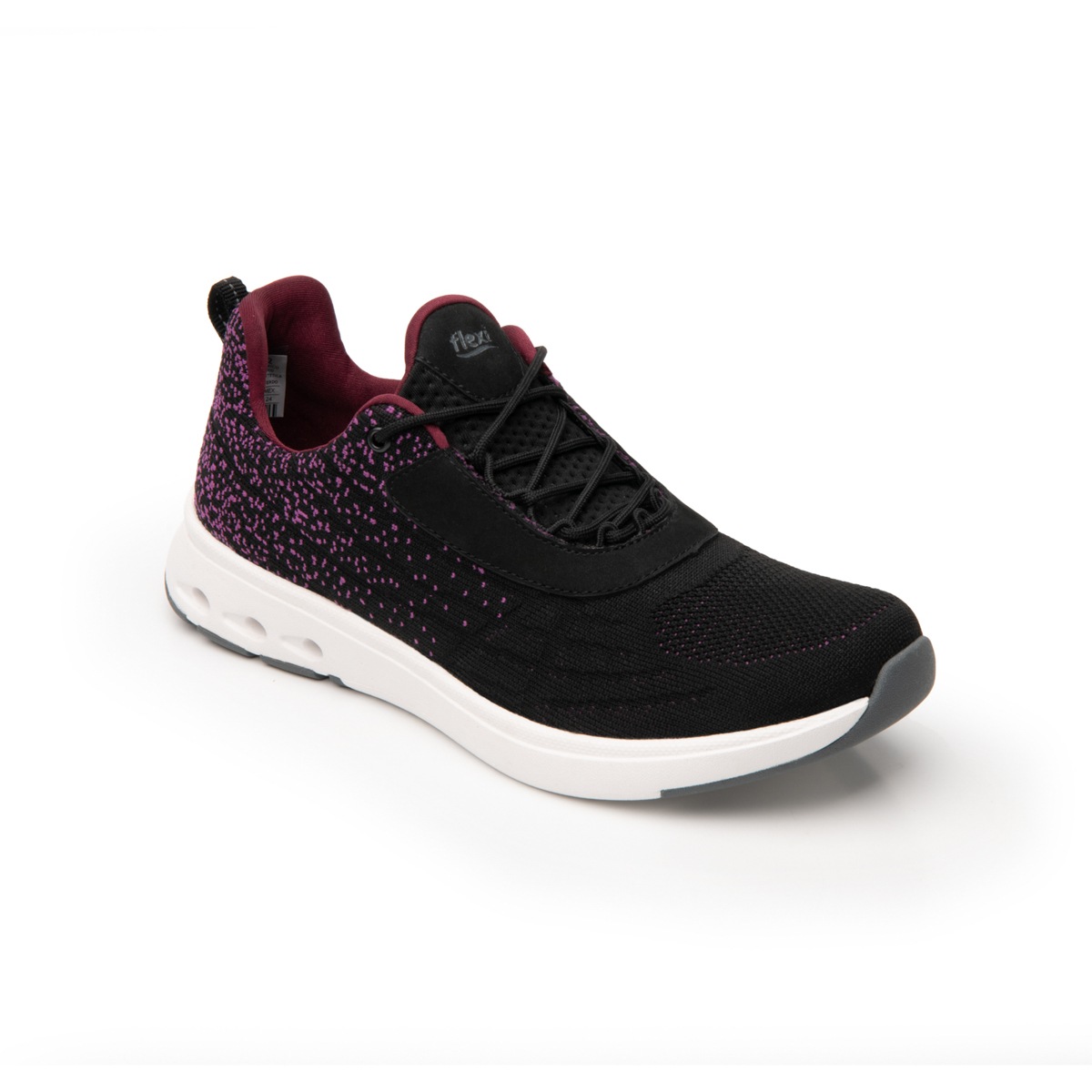 Sneaker Tejido Flexi para Mujer con Suela extraligera Estilo 105202 Negro
