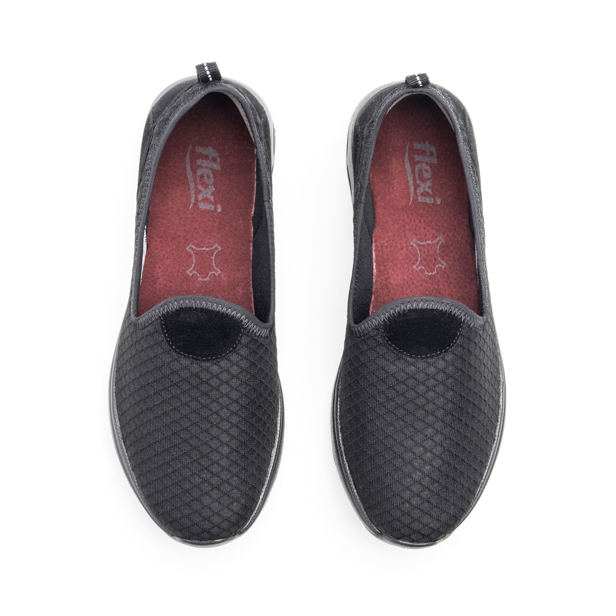 Sneaker Slip On Flexi para Mujer con Suela Air Soft Estilo 105207 Negro