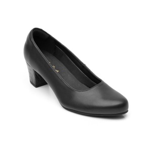 Zapatilla De Tacón Flexi para Mujer con Tacón ancho Estilo 105601 Negro Zapatilla De Tacón Flexi para Mujer con Tacón ancho Estilo 105601 Negro
