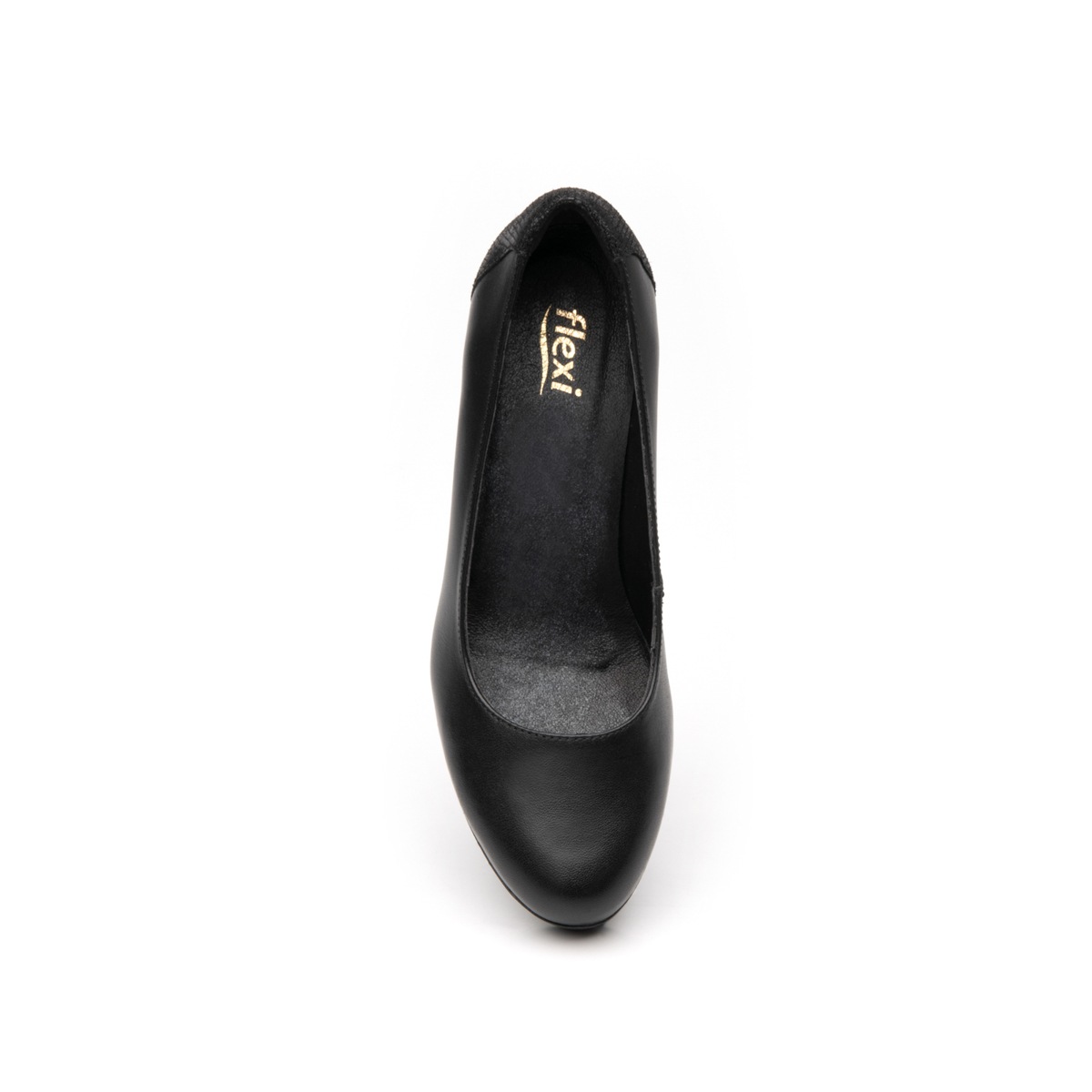 Zapatilla Con Plataforma Flexi para Mujer con Tacón ancho Estilo 105801 Negro